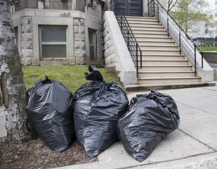 Compact appliances being safely disposed of by clearance services